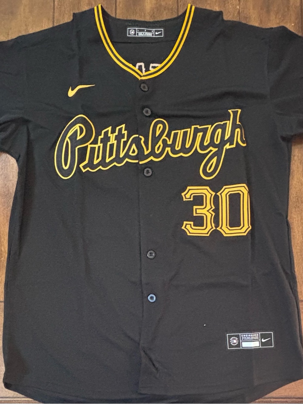 Pittsburgh Pirates Paul Skenes Black Adult Large Jersey  NWT